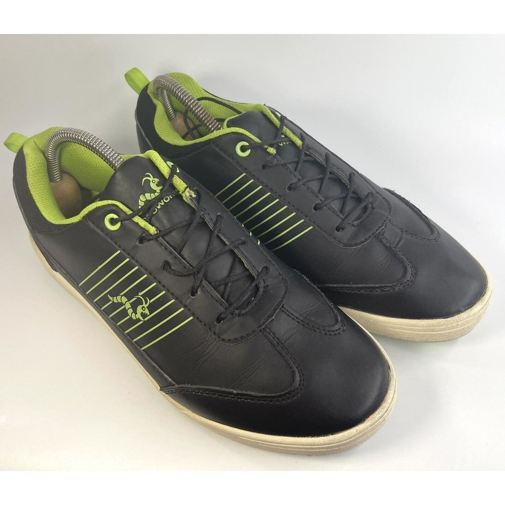 Woodworm Mens Surge Spikeless Golf Shoes Black Neon Size US 8.5
